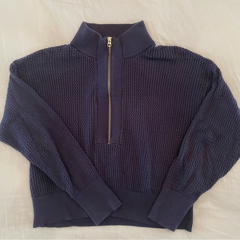 Varley Aurora Navy Half-Zip Women's Sweater